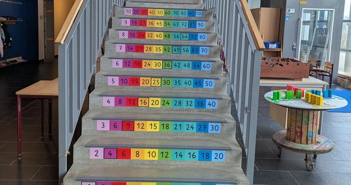 Neue Treppe zum Rechnen und Entdecken