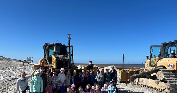Schulausflug der Klasse 3b zur Sandvorspülung Schulausflug der Klasse 3b zur Sandvorspülung